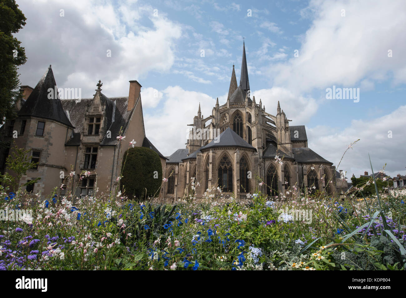 Abbaye de la Trinite, Vendôme, Valle del Loira, Francia Foto de stock