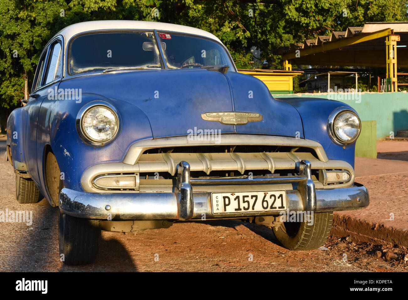 Automóviles antiguos de La Habana. Foto de stock