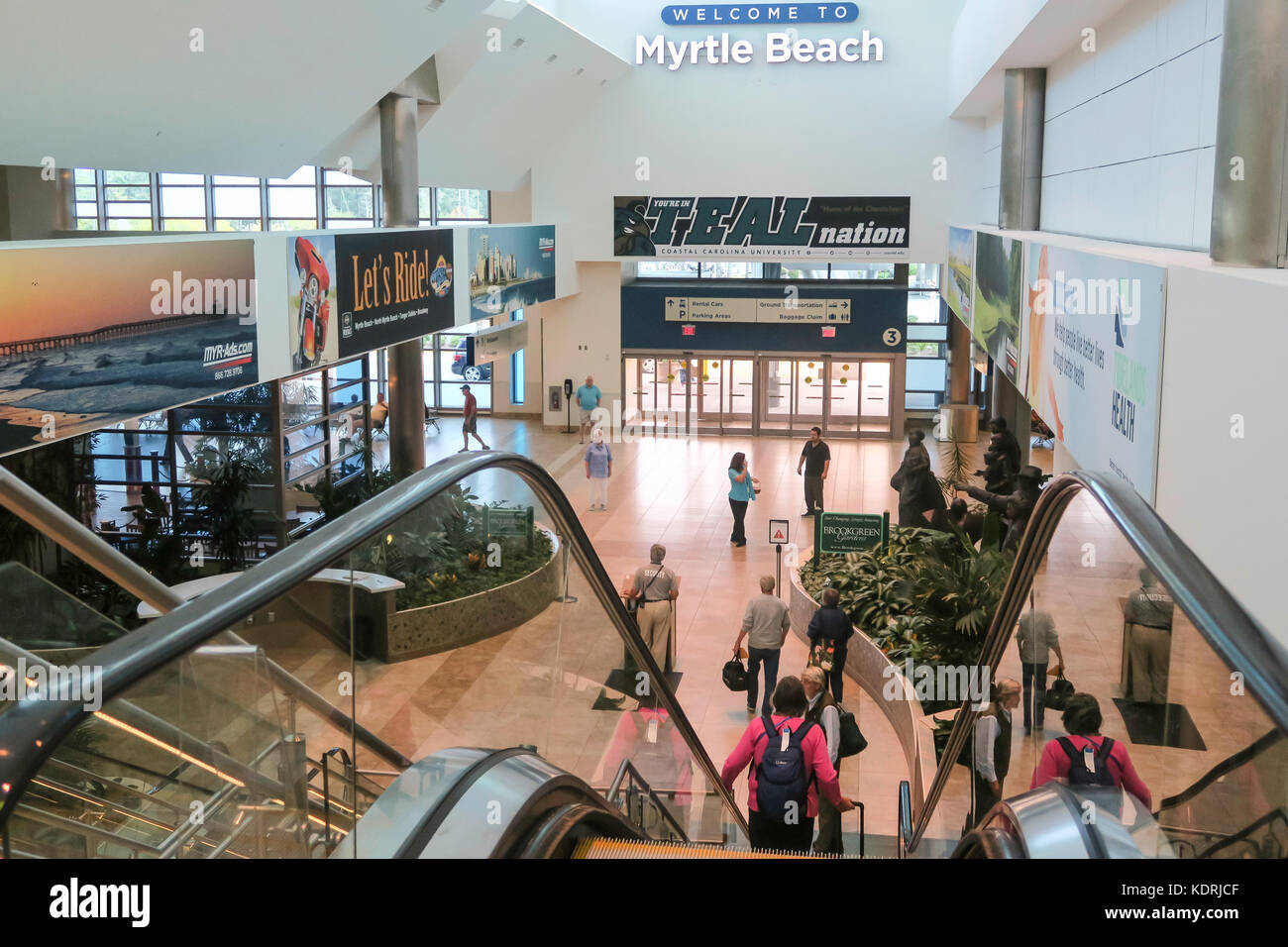 El aeropuerto internacional de Myrtle Beach, Carolina del Sur, EE.UU. Foto de stock