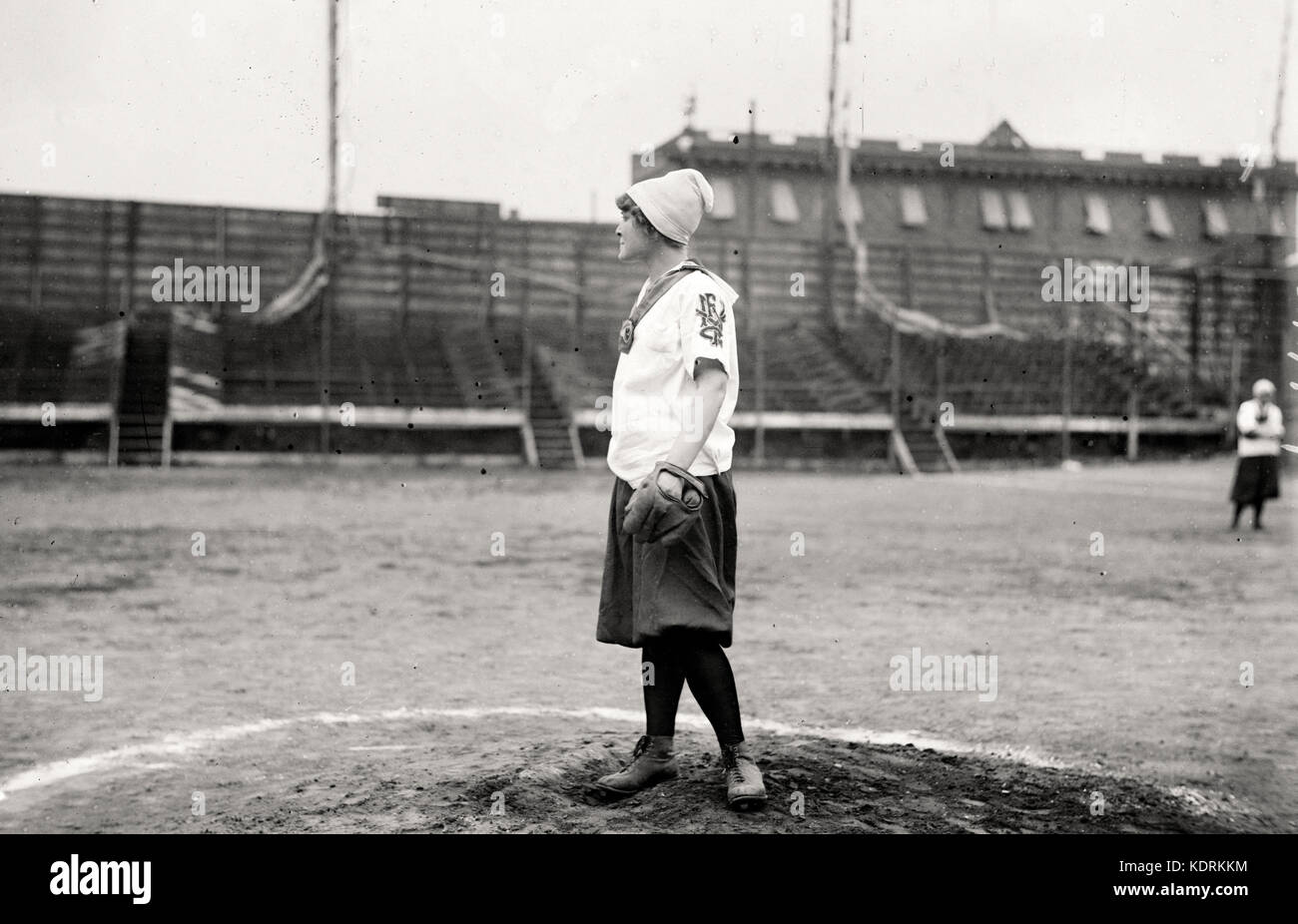 Nueva York Giants hembra lanzador de béisbol circa 1913 Foto de stock