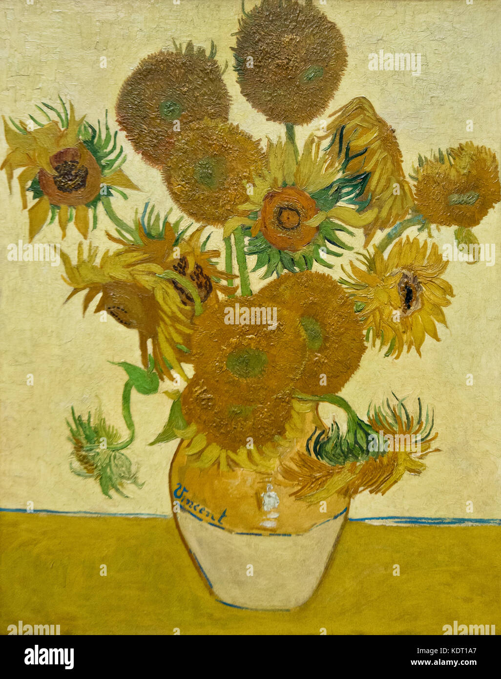 Vincent van Gogh - Girasoles (1888) Foto de stock