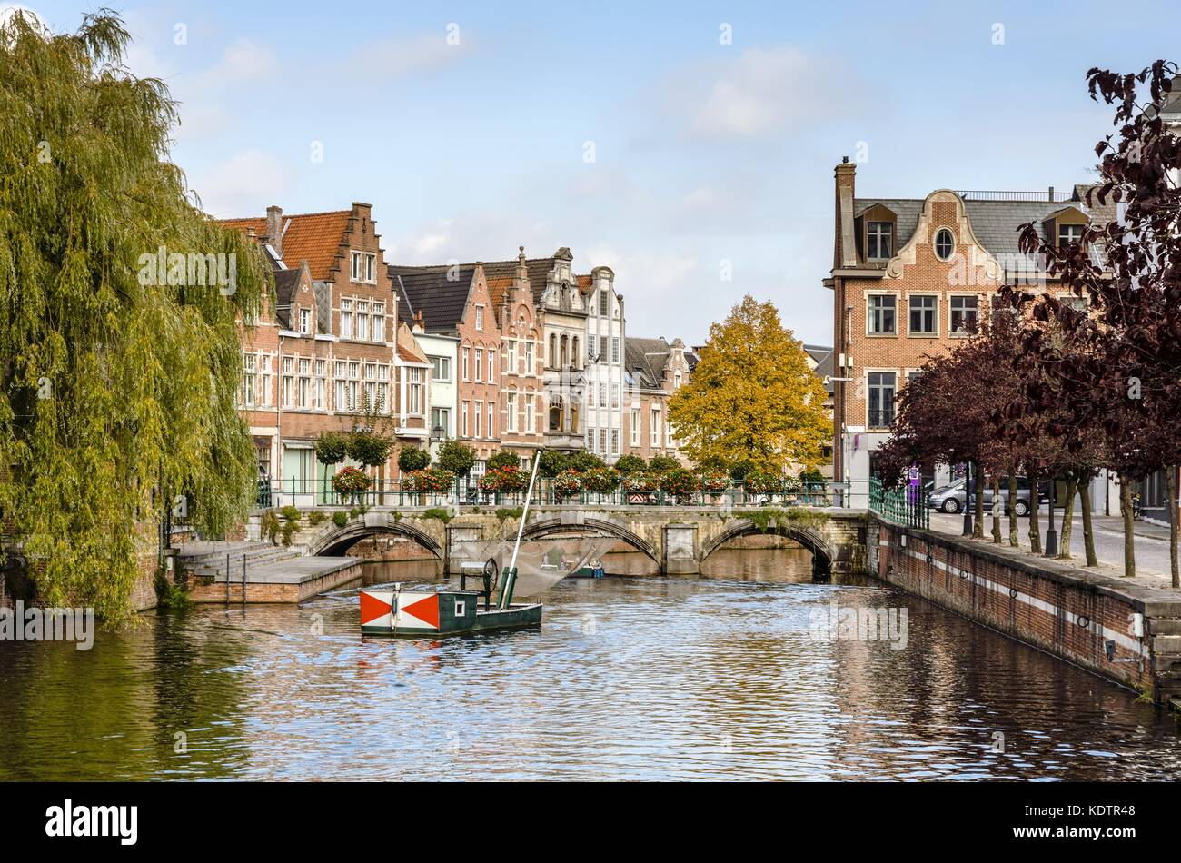 Una vista de la ciudad belga, Lier Foto de stock