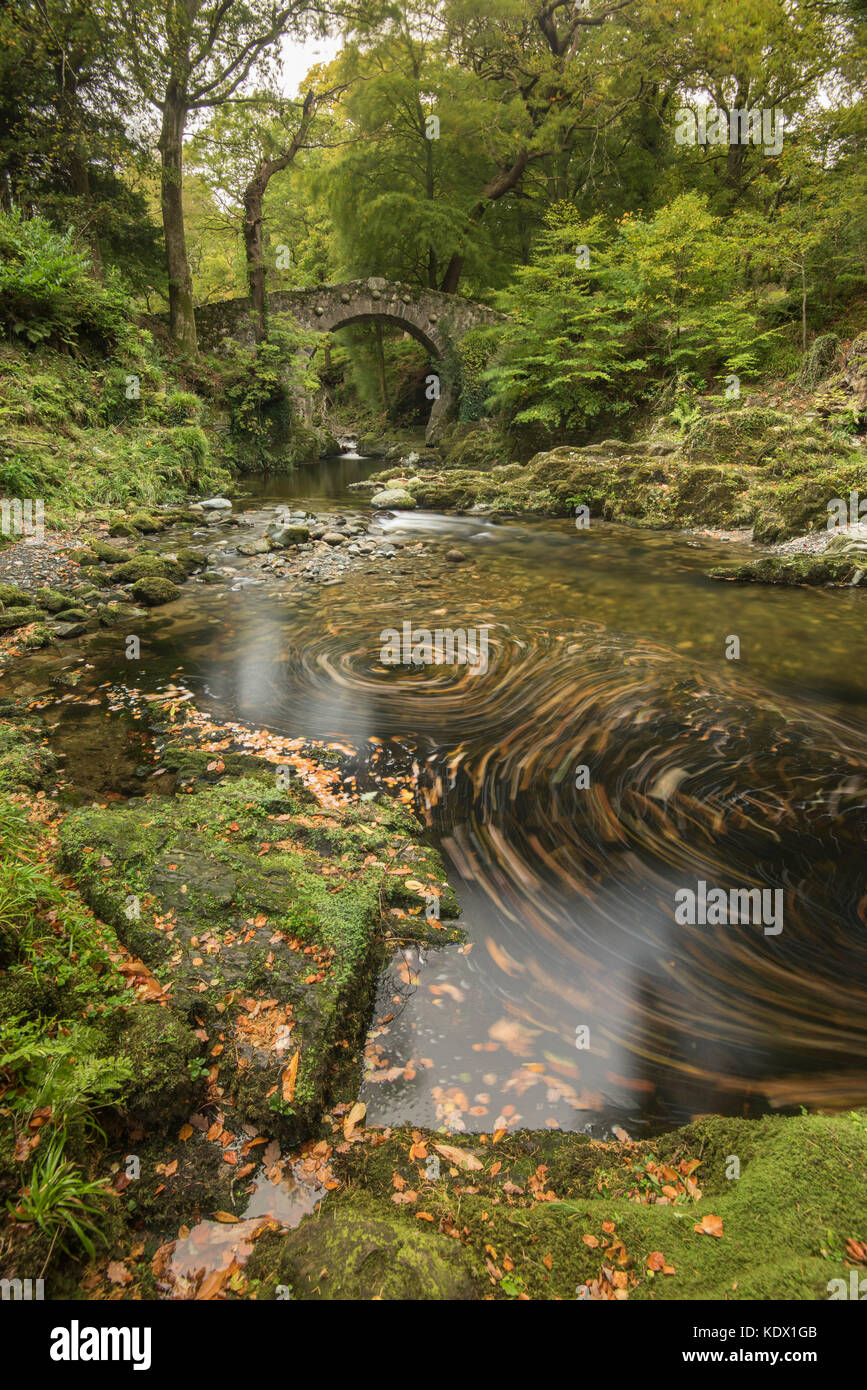 Foley's Bridge, tollymore Foto de stock