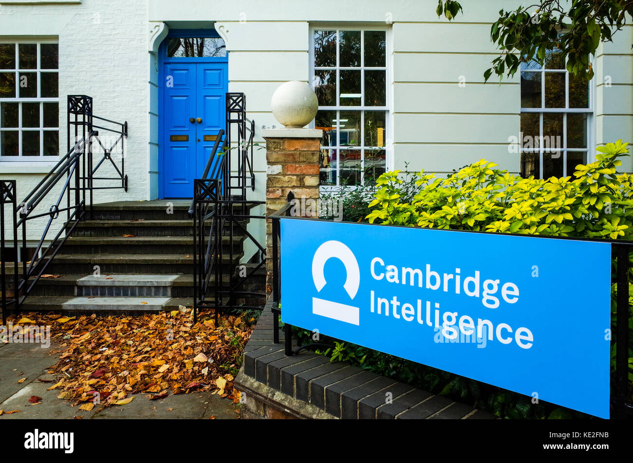 Cambridge - Inteligencia de la visualización de datos de una empresa con sede en Cambridge, Reino Unido, fundada en 2011, ayudando a las empresas a comprender sus datos conectados Foto de stock