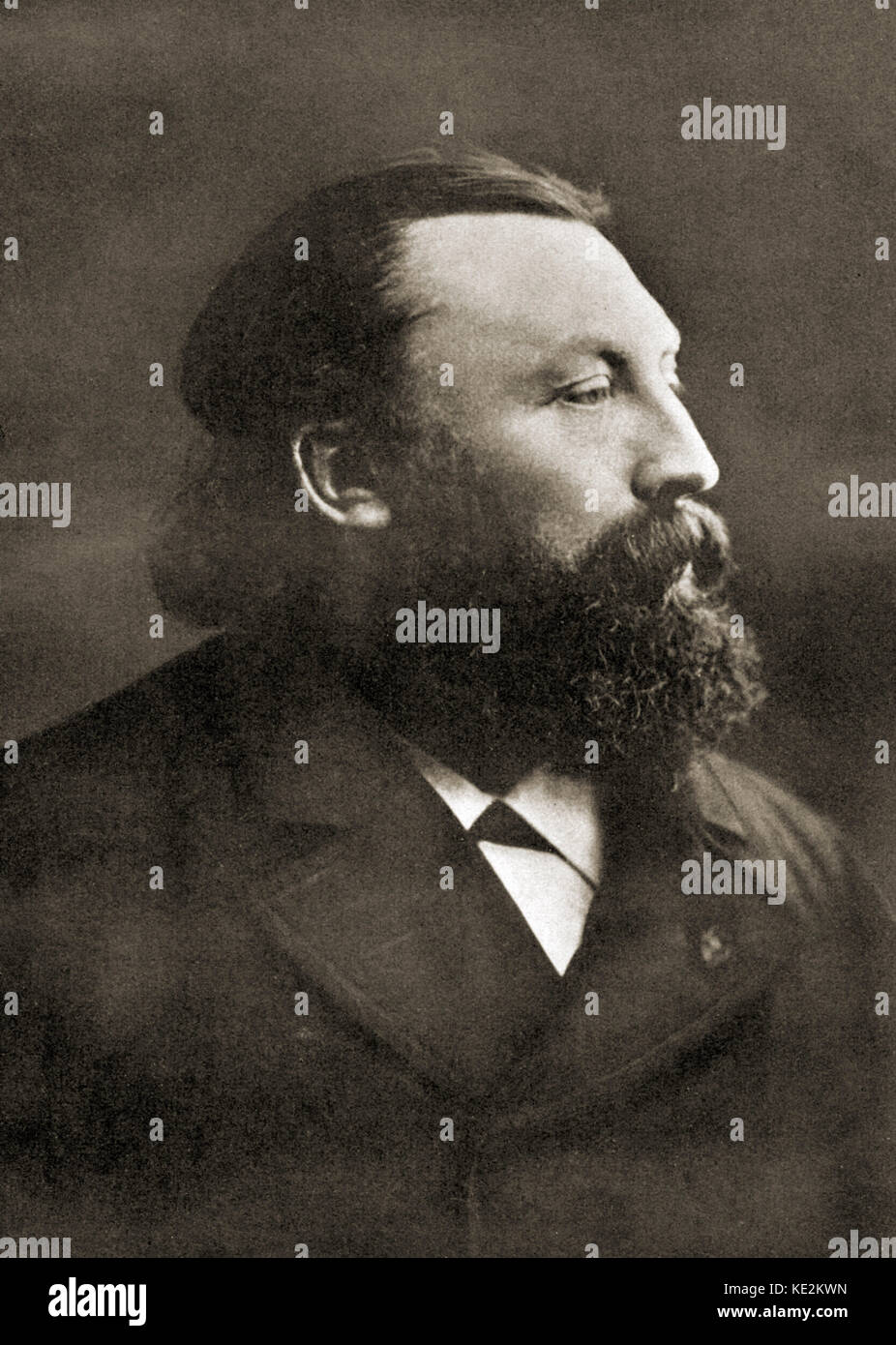Peter ( Leonard Leopold ) Benoit - retrato del compositor flamenco. PB: 17 de agosto de 1834 - 8 de marzo de 1901. Foto de stock