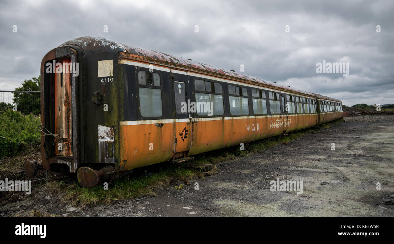 Tren desolado Foto de stock