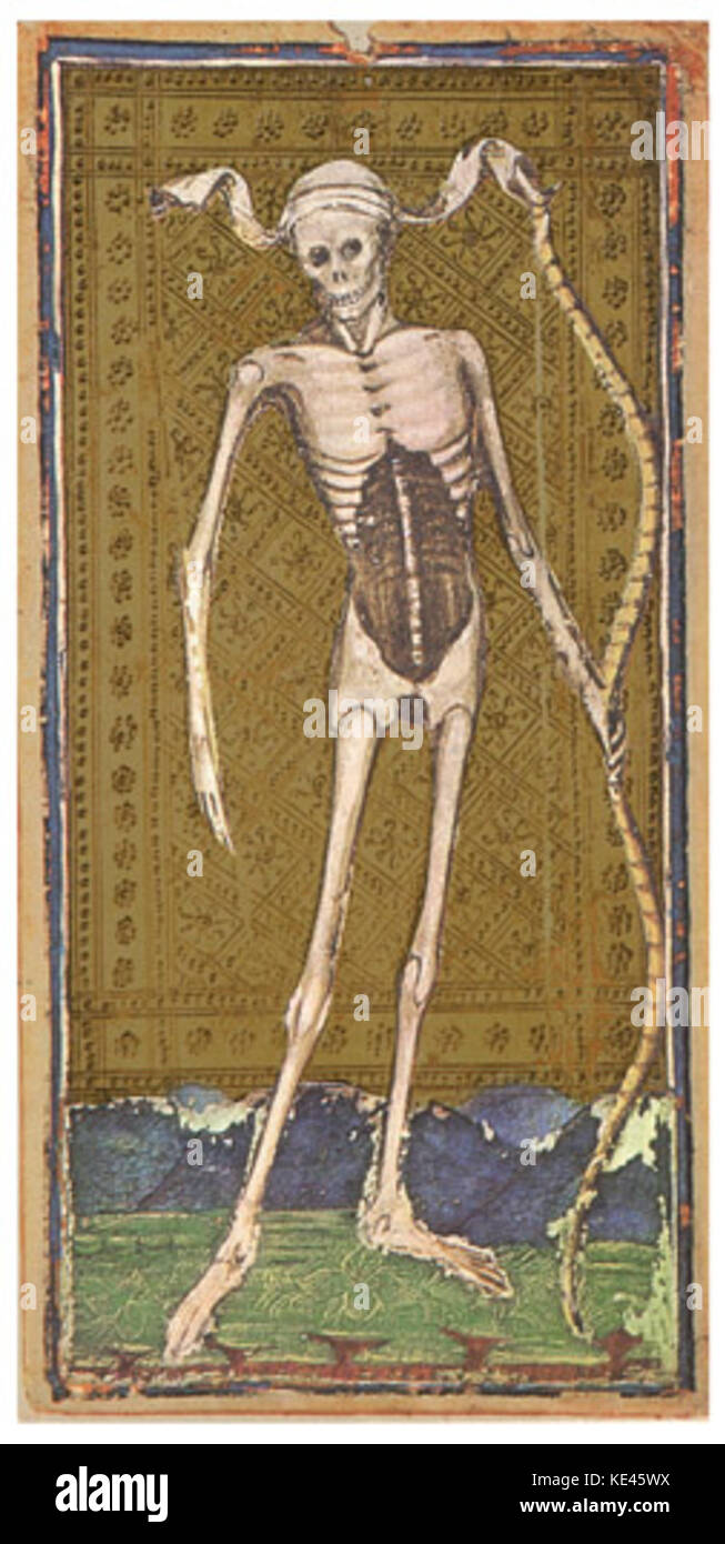 Visconti Sforza el tarot baraja. Muerte Fotografía de stock - Alamy