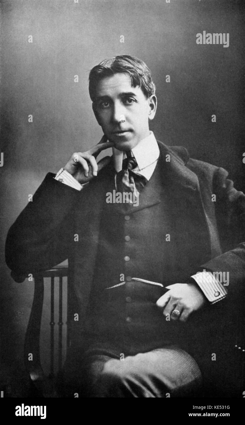 Woodbridge Ethelbert Nevin pianista y compositor estadounidense. 25 de noviembre de 1862 - 17 de febrero de 1901. Foto de stock
