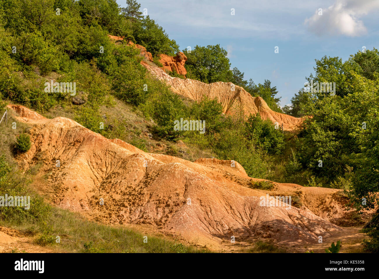 Valle de los Santos, formaciones rocosas, Boudes, departamento de Puy de Dome, Auvergne-Rhône-Alpes, Francia, Europa Foto de stock