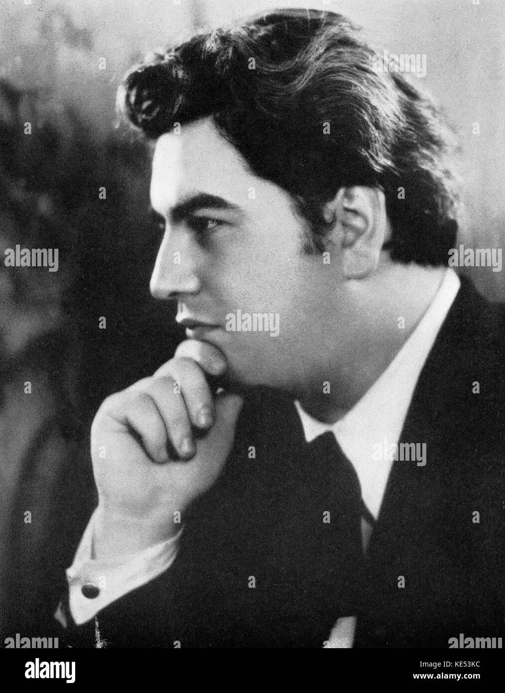 Vittorio Giannini retrato. Compositor estadounidense. El 19 de octubre de 1903 - 28 de noviembre de 1966. Foto de stock