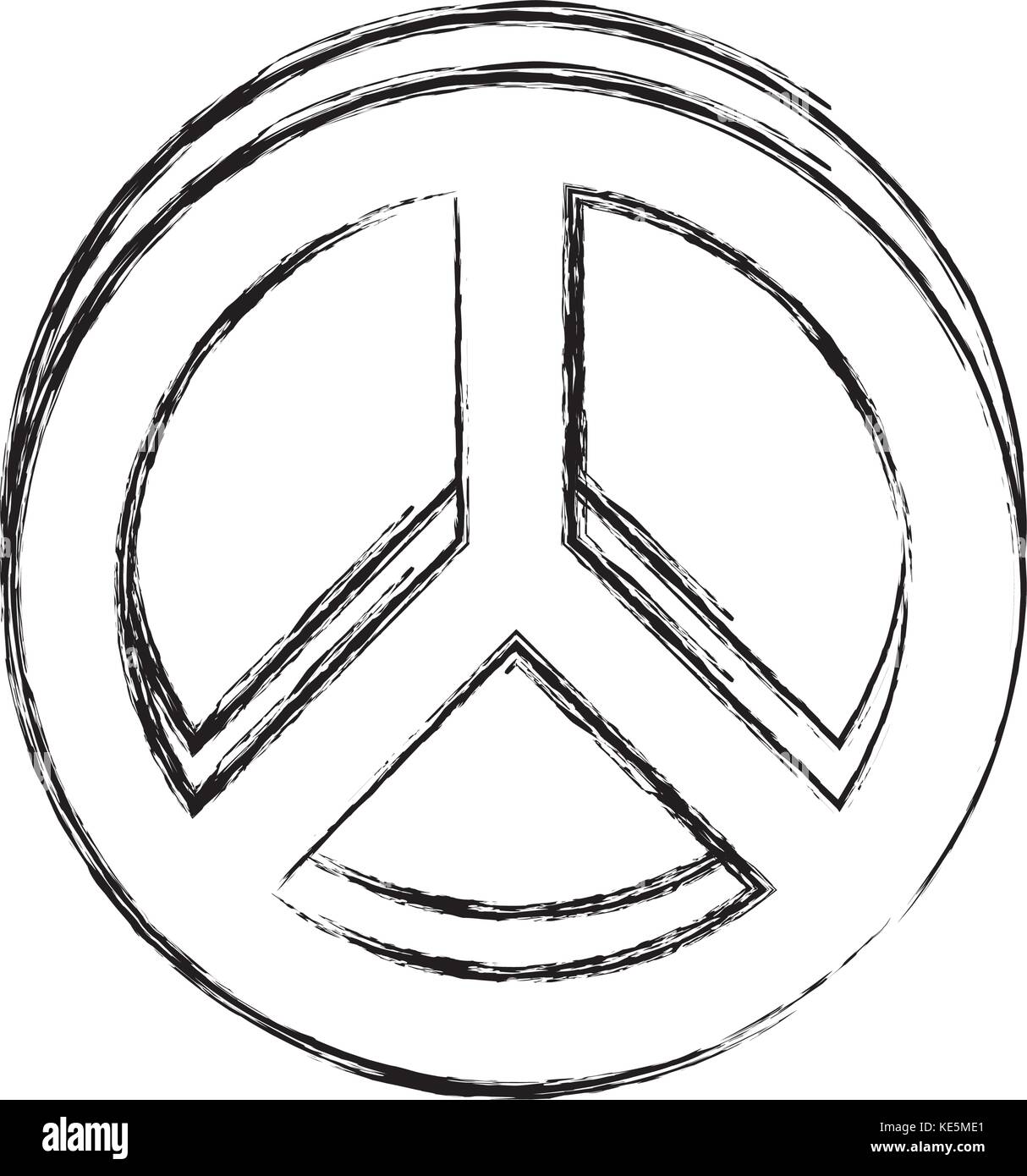 Diseño de símbolo de la paz Imagen Vector de stock - Alamy