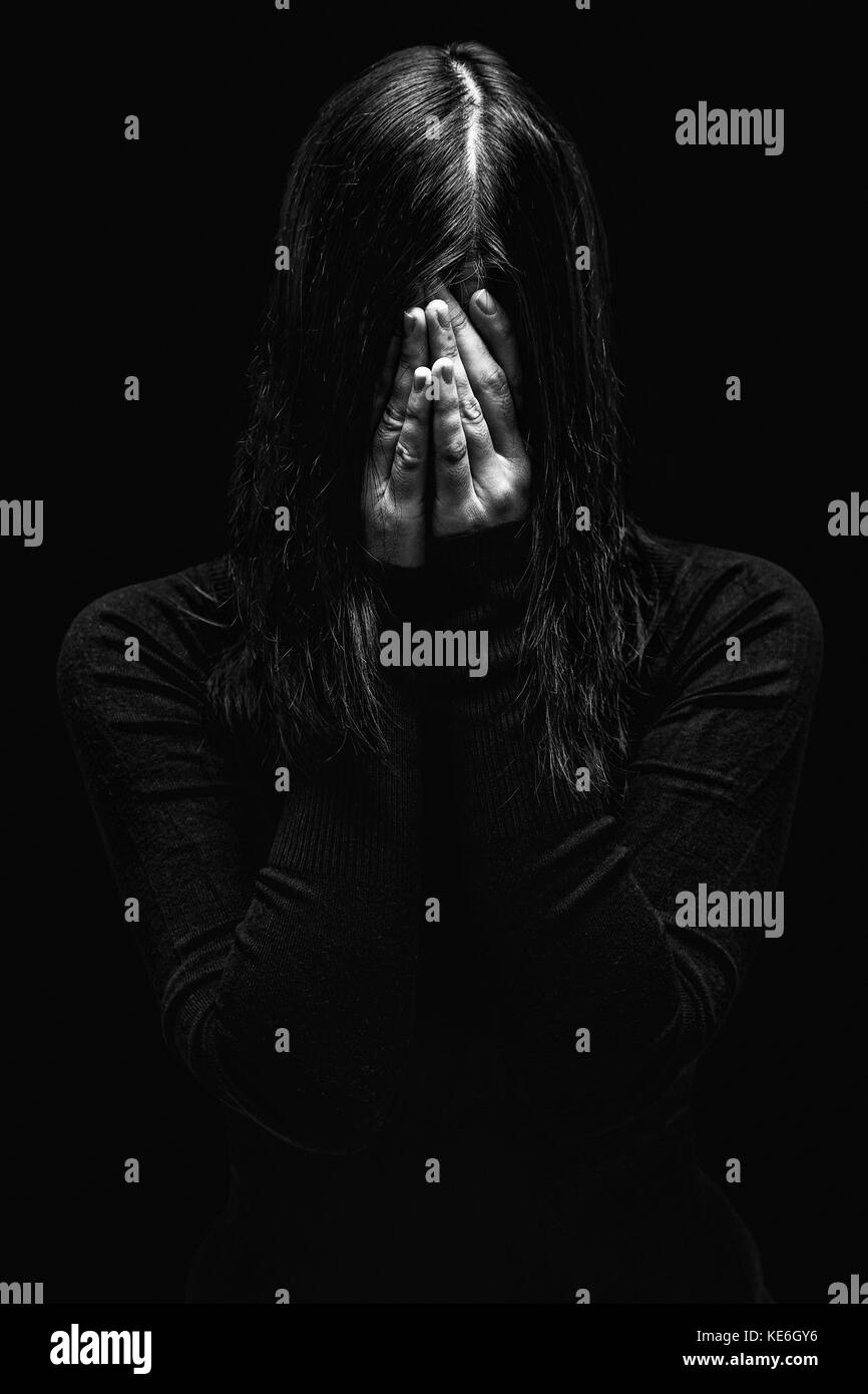 Tristeza Imágenes de stock en blanco y negro - Alamy