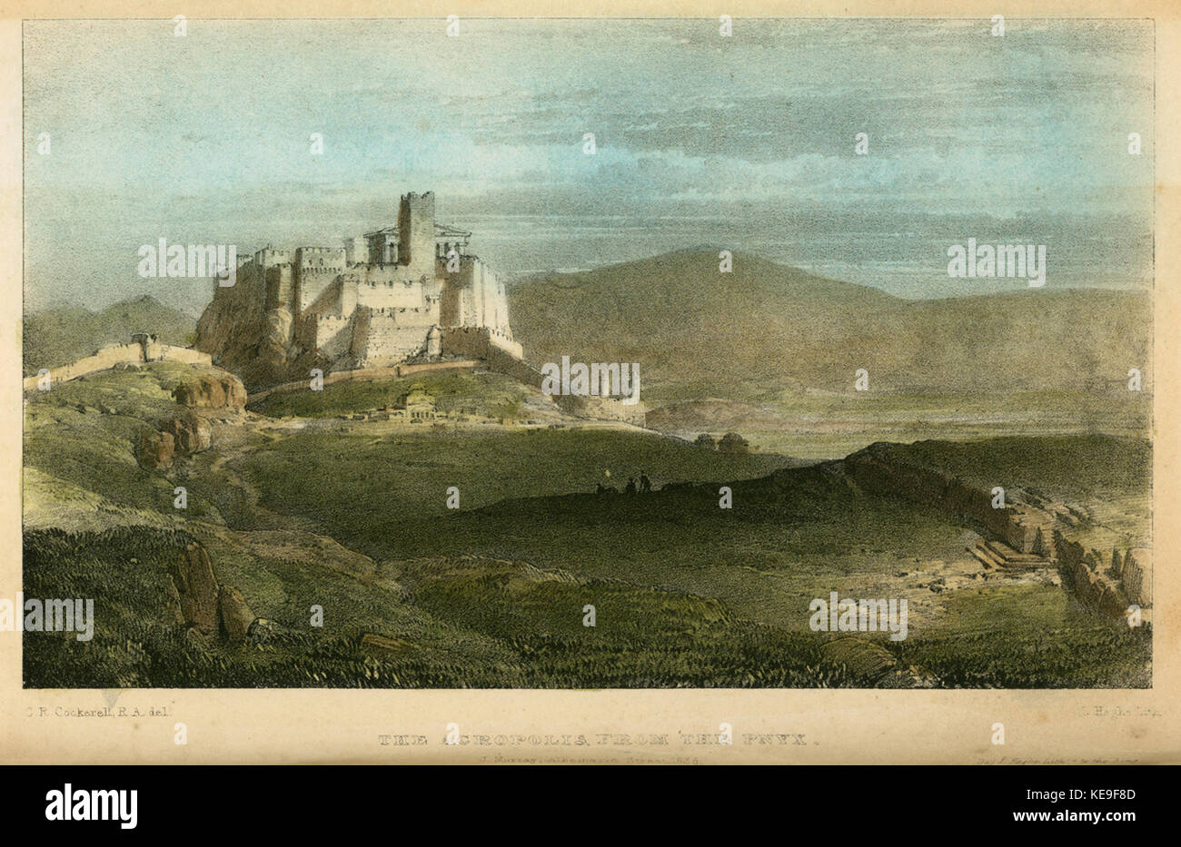 La Acrópolis desde el Pnyx Wordsworth Christopher 1837 Foto de stock