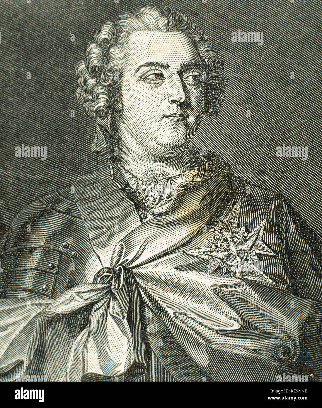 Luis XV (1710-1774) Foto de stock