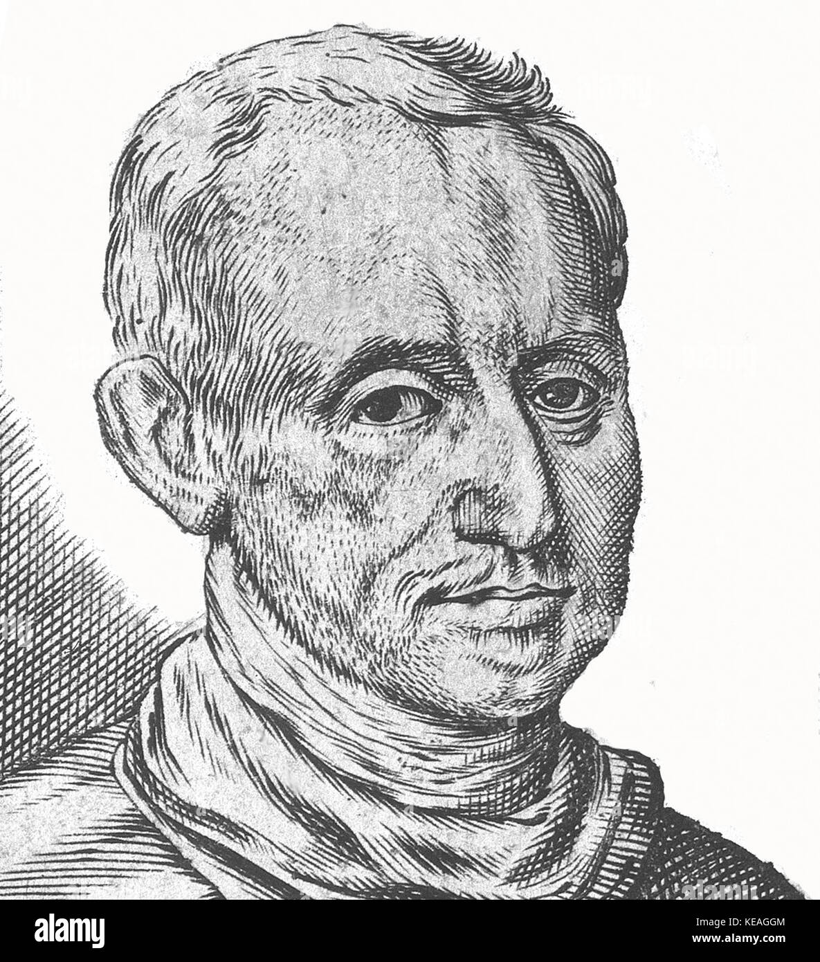 Jan Baptista van Helmont. Grabado de línea, 1666. V0002677