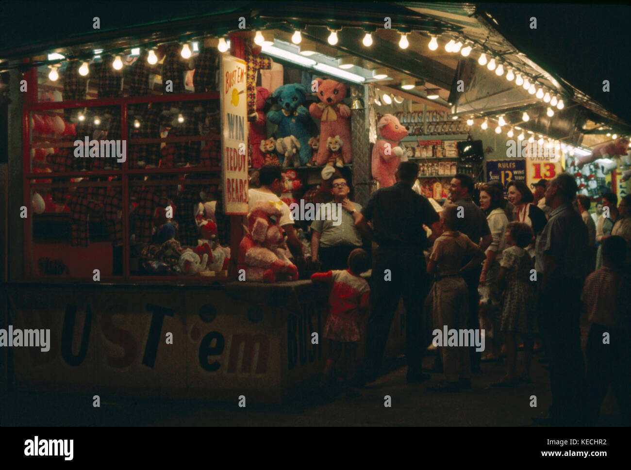 Amusement Park juego de arcade de noche, Coney Island, Nueva York