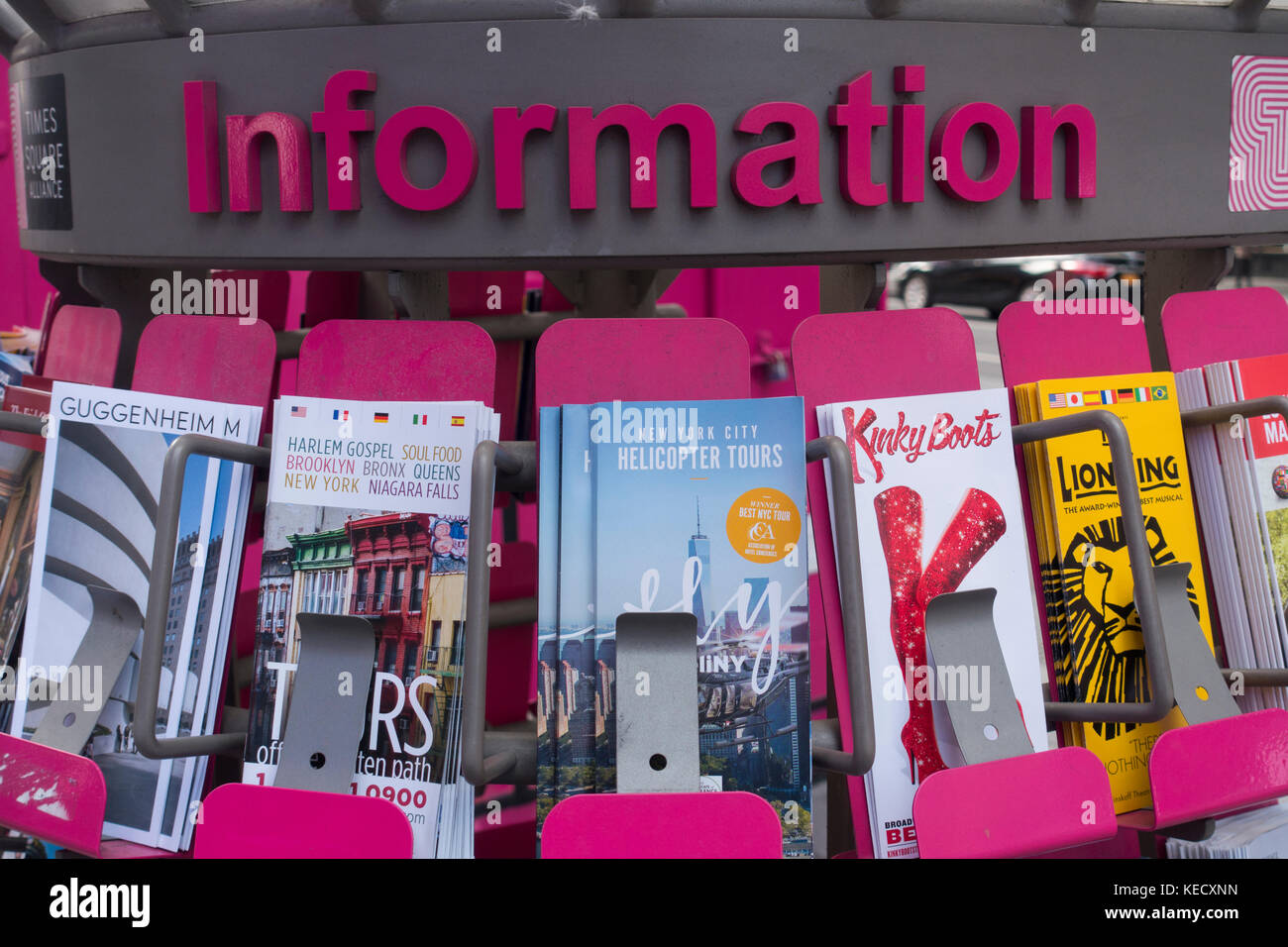 Caseta de información Times Square NYC Foto de stock