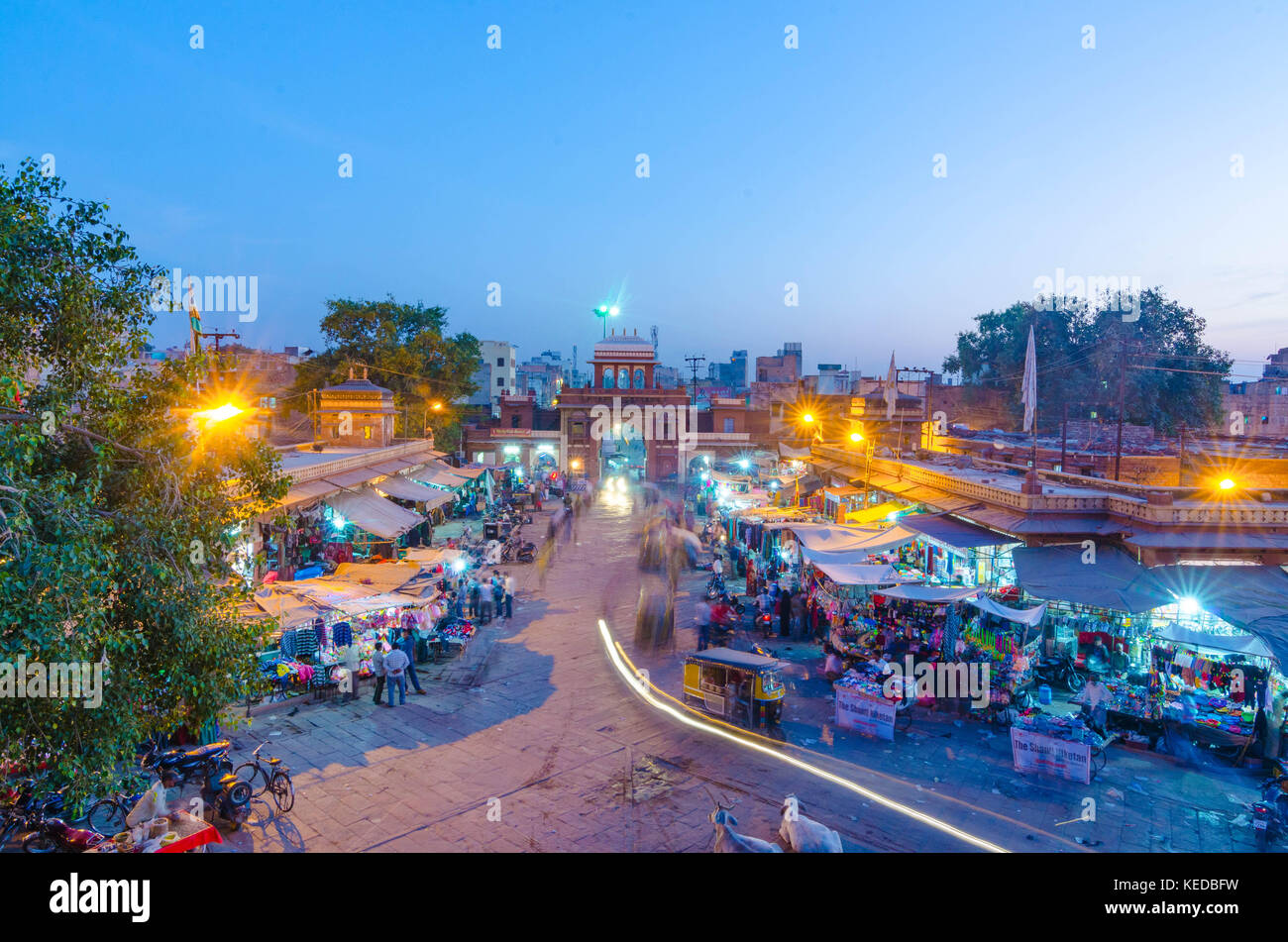 Rajasthan, India. Ciudades y paisajes del noroeste de la india Foto de stock
