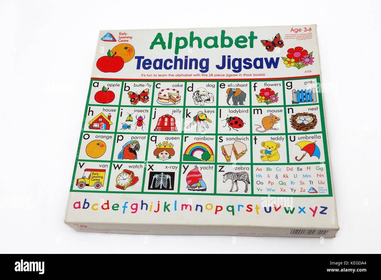 Centro de aprendizaje temprano la enseñanza del alfabeto Rompecabezas Foto de stock