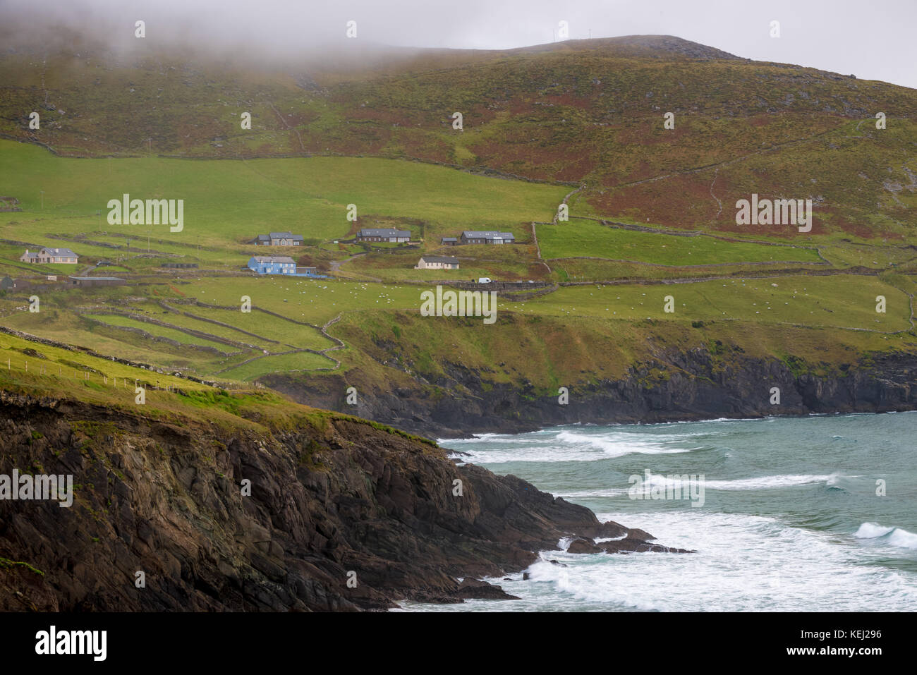 En coutryside irlandesa Kerry - Irlanda Foto de stock