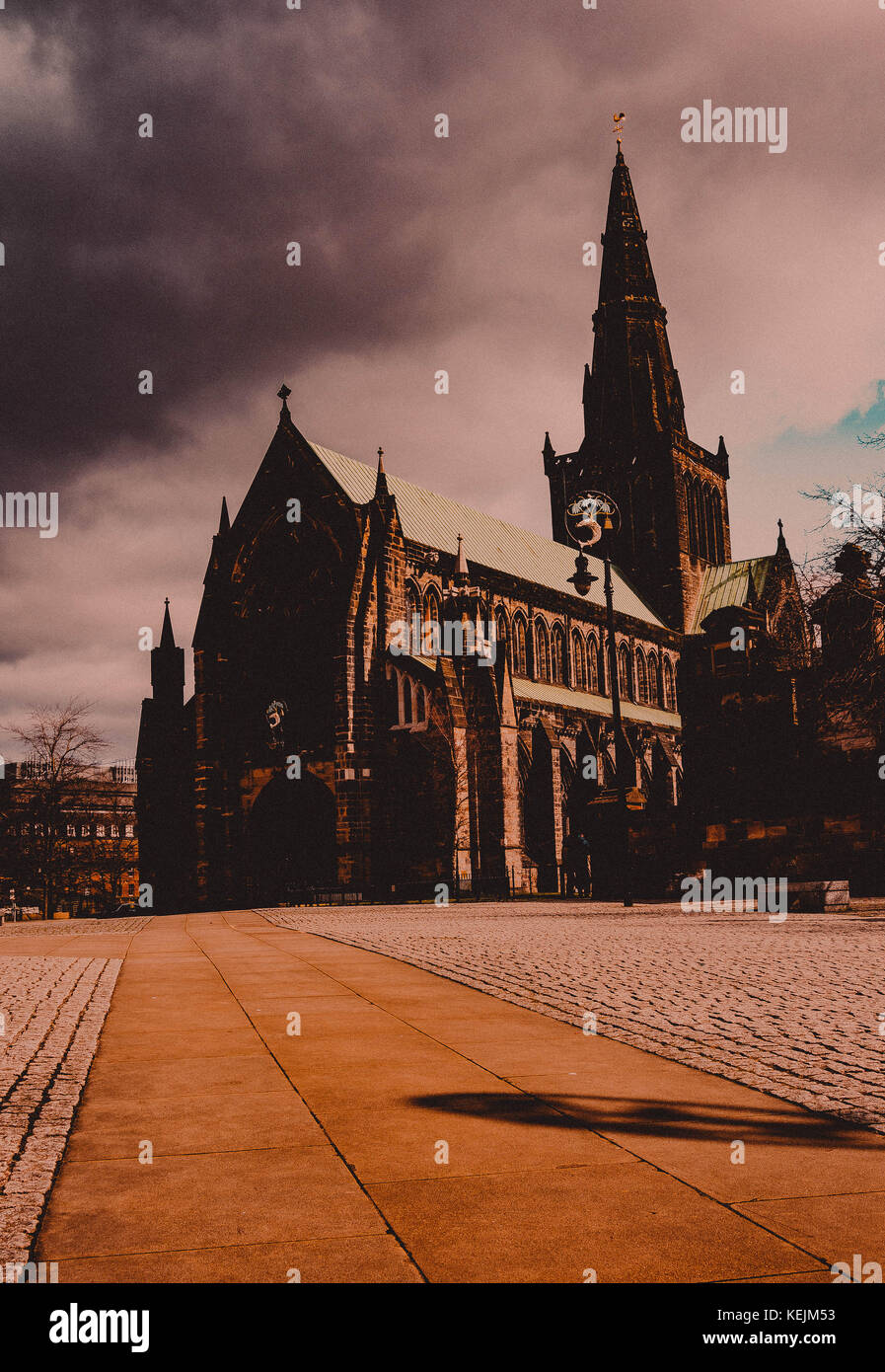 Exterior de la Catedral de Glasgow. GLASGOW, Escocia Foto de stock