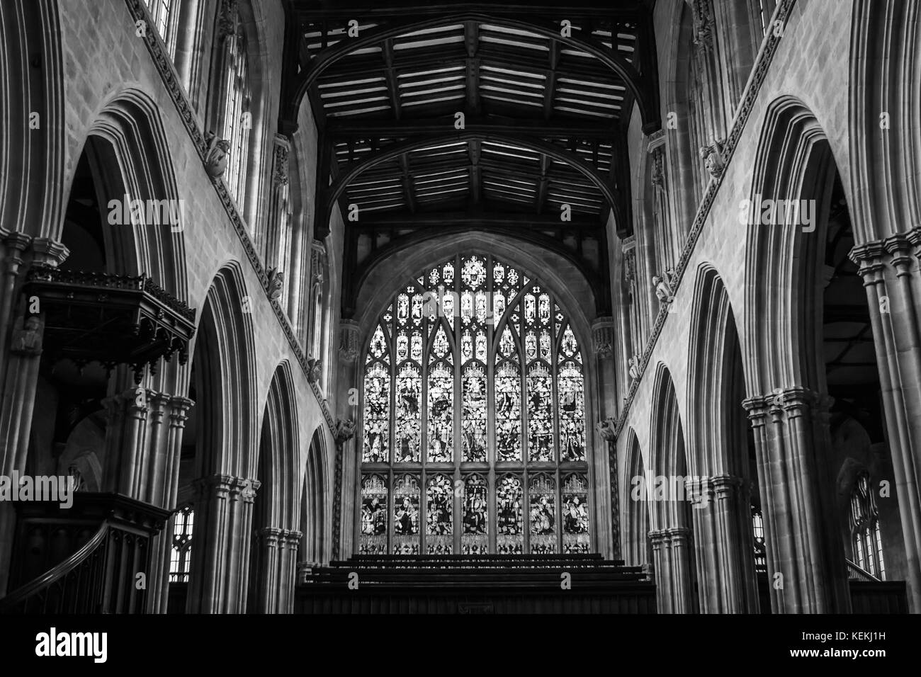 La iglesia de la Universidad de Santa María la Virgen, Oxford, Inglaterra Foto de stock