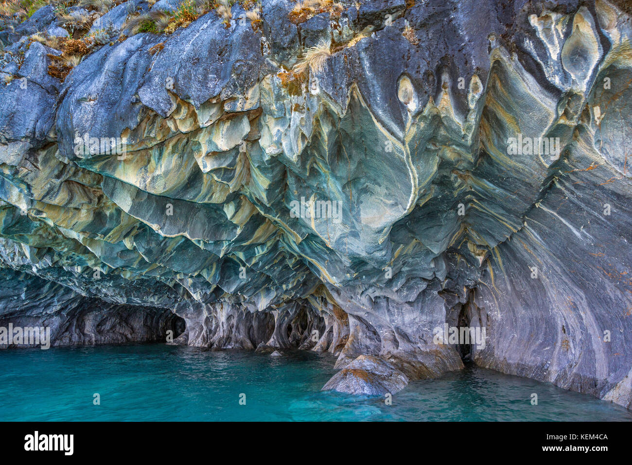 Catedral de Mármol, Mármol, grutas, cuevas de marmol, Lago General Carrera,  Patagonia, Chile Fotografía de stock - Alamy