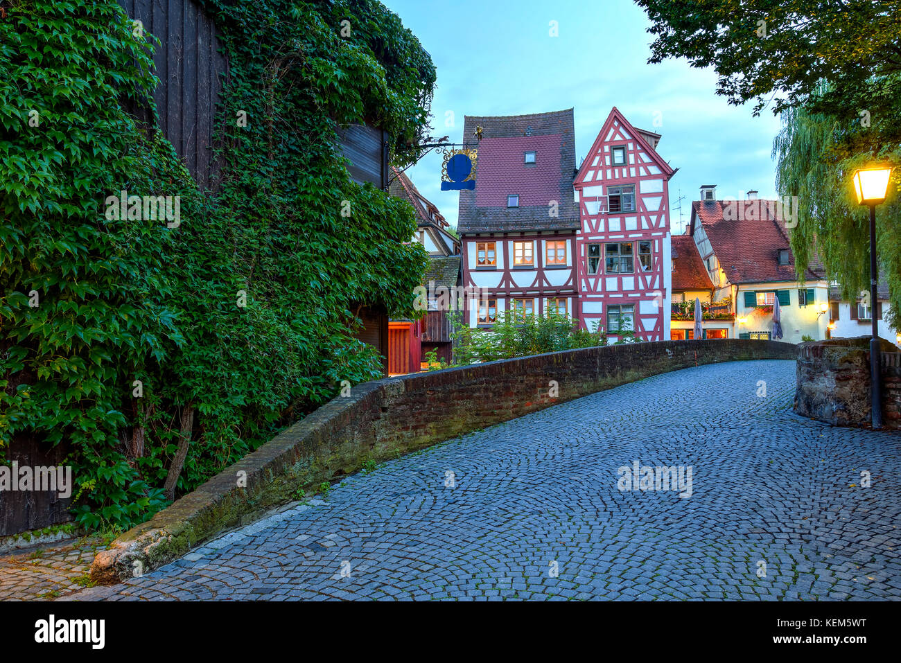 Old Street en Ulm, Alemania Foto de stock
