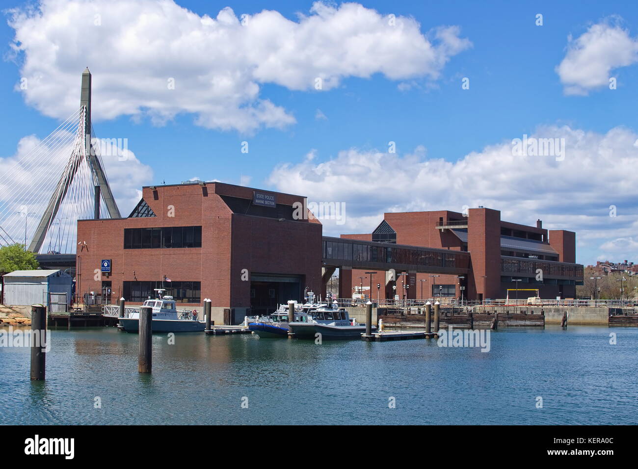 La policía del Estado de Massachusetts - Sección Marina, Boston, Massachusetts Foto de stock