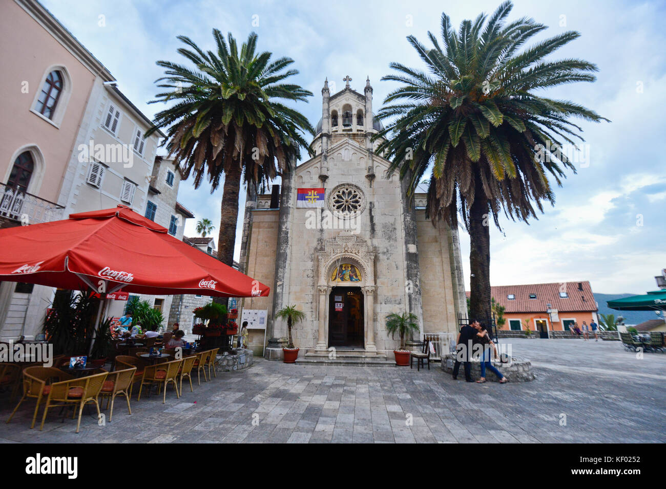 Iglesia de Miguel el Arcángel, Herceg Novi, Montenegro Foto de stock