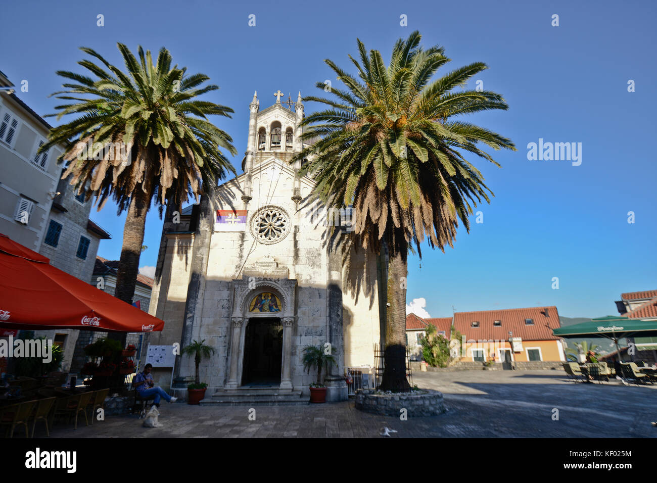 Iglesia de Miguel el Arcángel, Herceg Novi, Montenegro Foto de stock