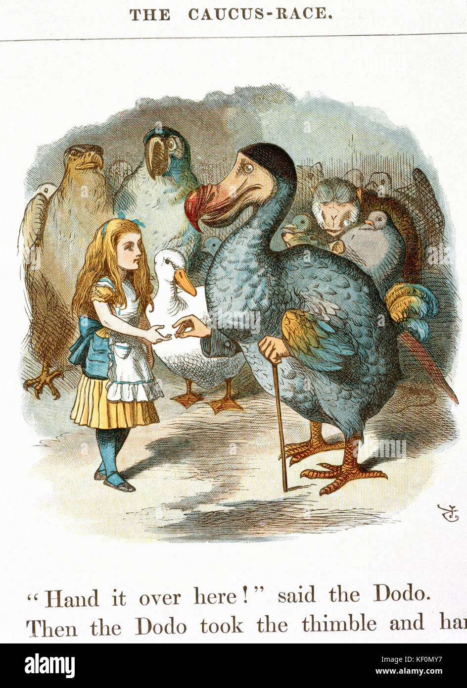 John Tenniel - Ilustración de la Guardería Alice (1890) Foto de stock