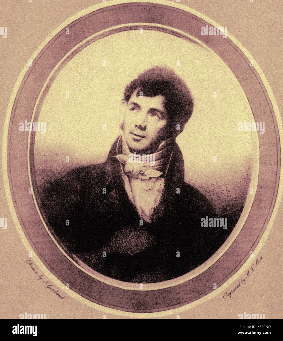Fernando Sor (o Sors) - retrato oval. Guitarrista y compositor español,  1778-1839 Fotografía de stock - Alamy