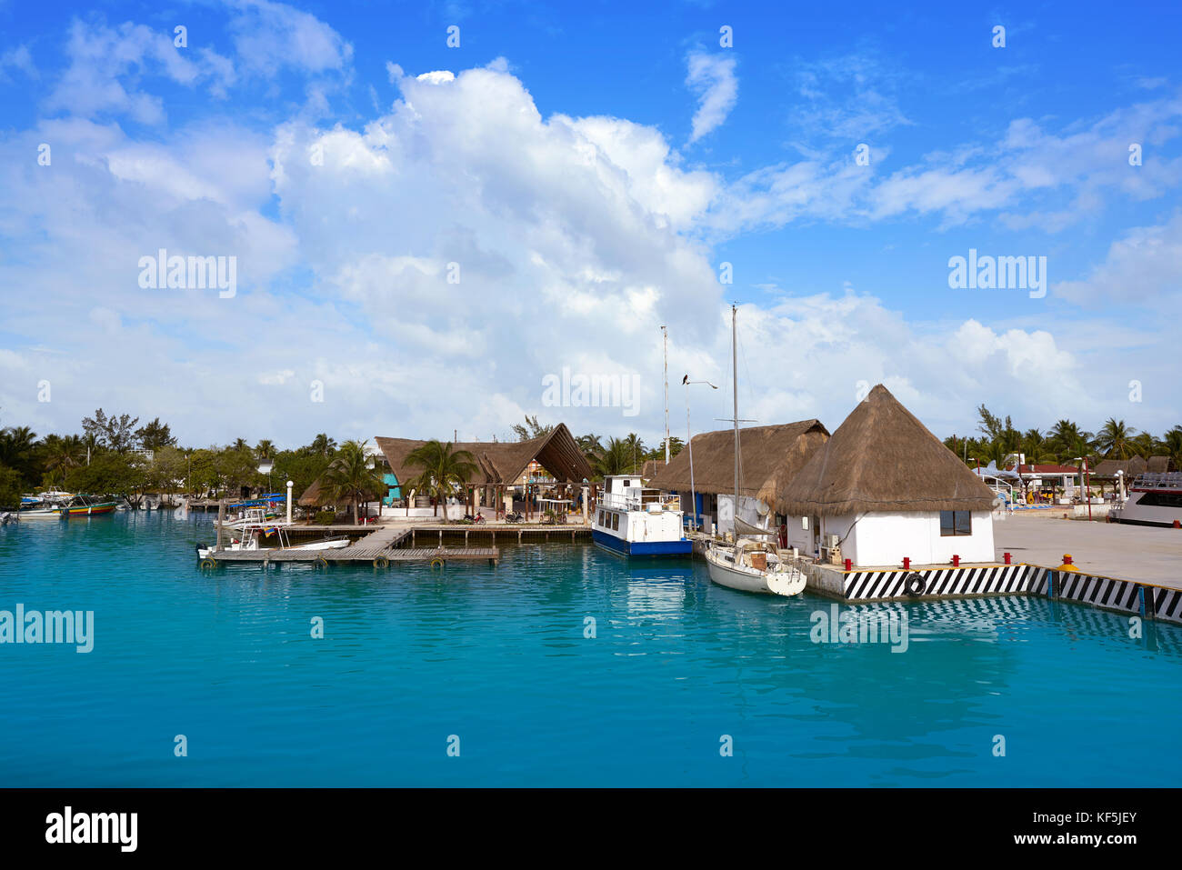 Puerto de la isla de Holbox en quintana roo de méxico Foto de stock