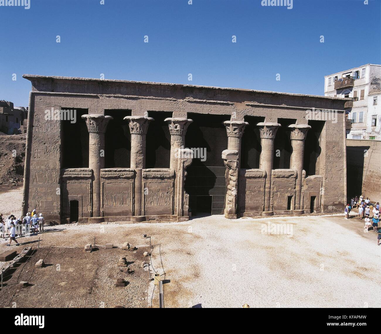 Egipto, esna (ISNA). Templo de khnum. greco-romano, 160 bc-AD 250 Foto de stock