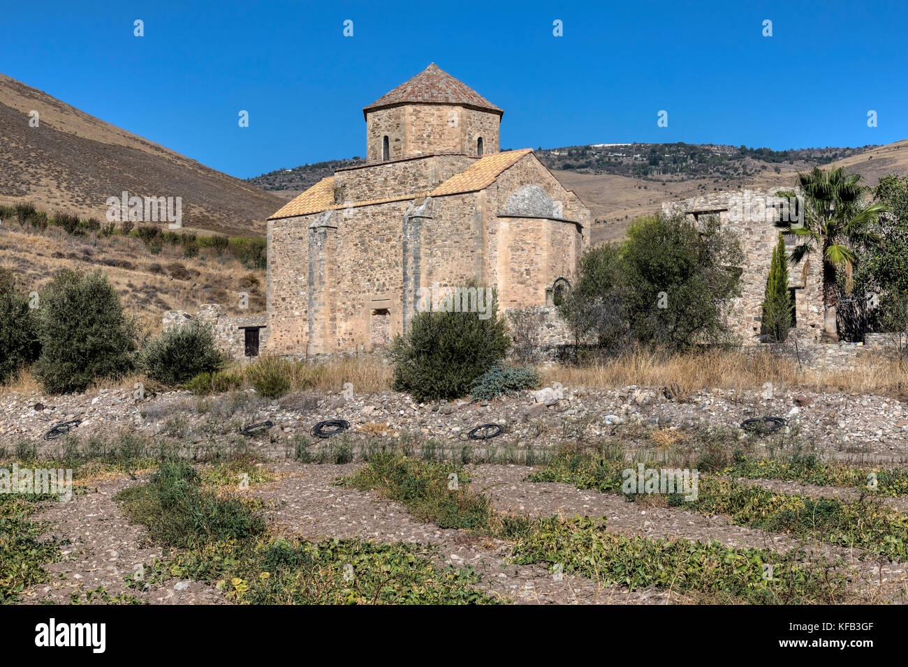Monasterio de Panagia tou Sinti, Paphos, Chipre Foto de stock