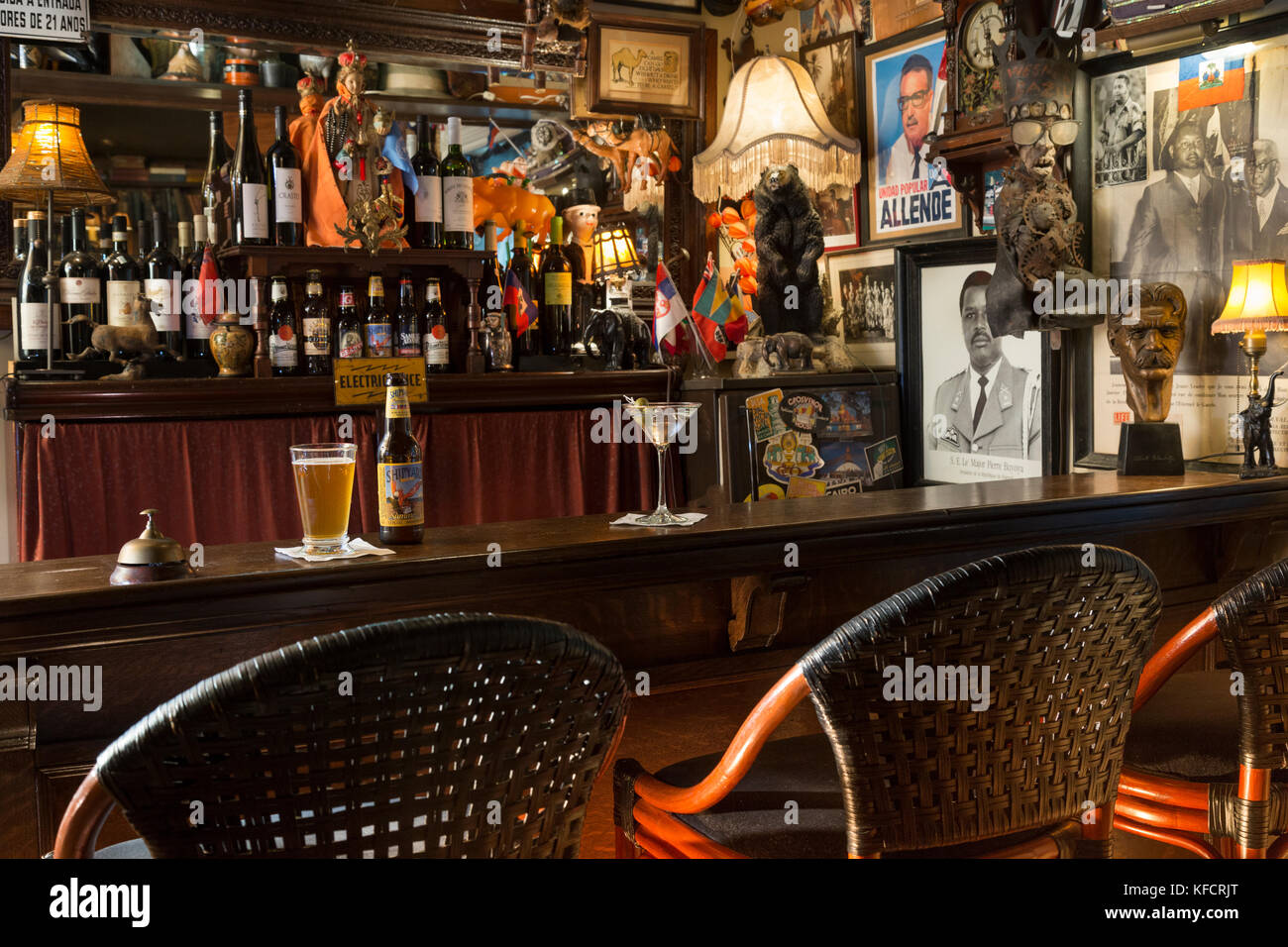 El barón pub y bar de vinos, pentagoet inn, castine, Maine, EE.UU. Foto de stock