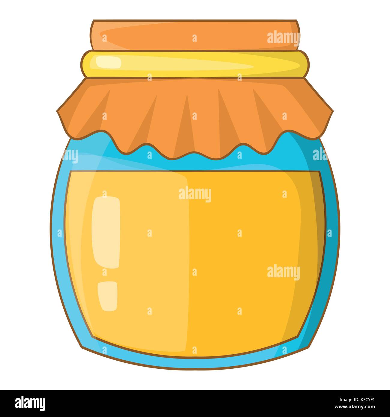 Tarro de miel, icono de estilo de dibujos animados Imagen Vector de stock -  Alamy