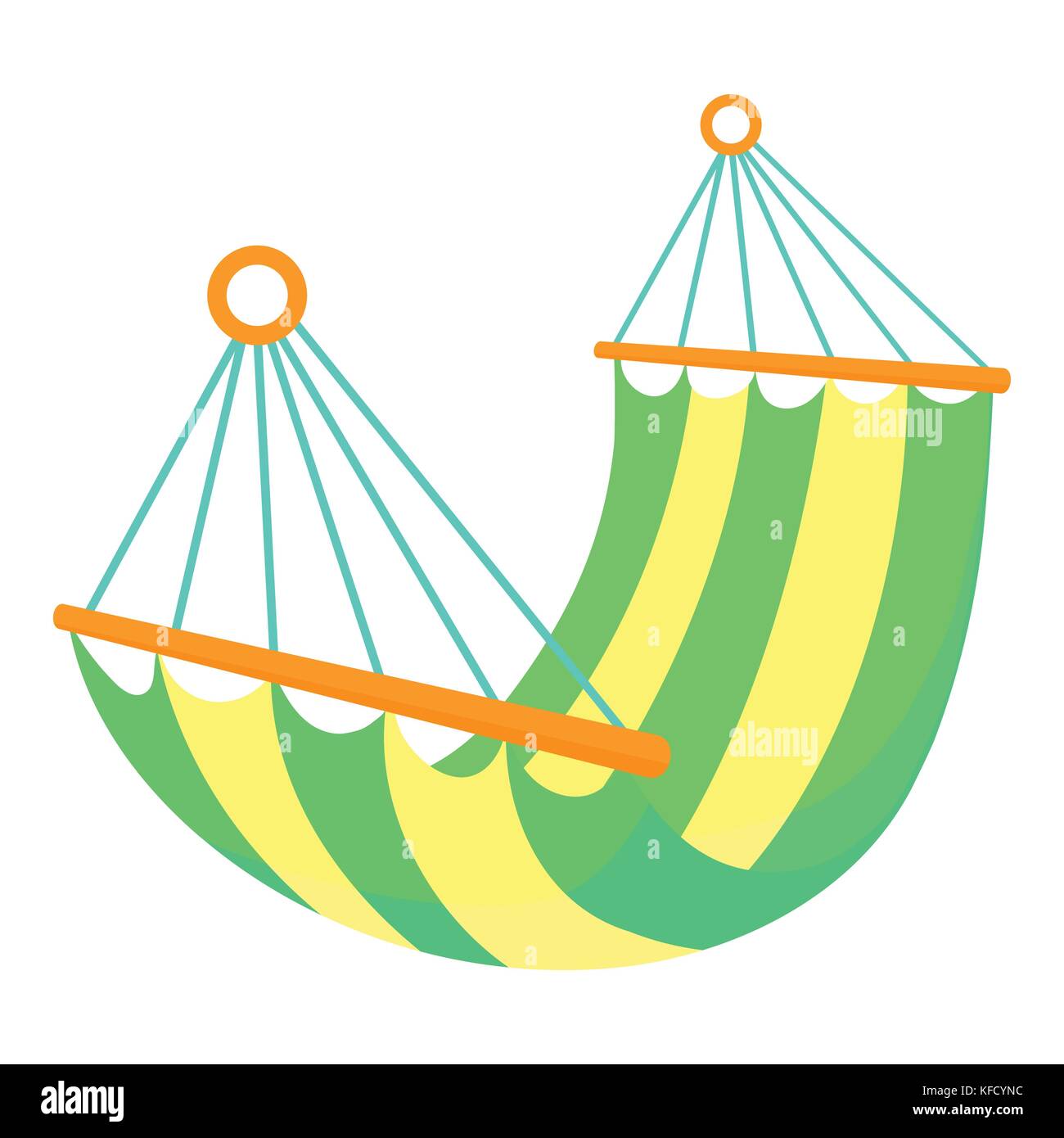 Icono de hamaca, estilo de dibujos animados Imagen Vector de stock - Alamy