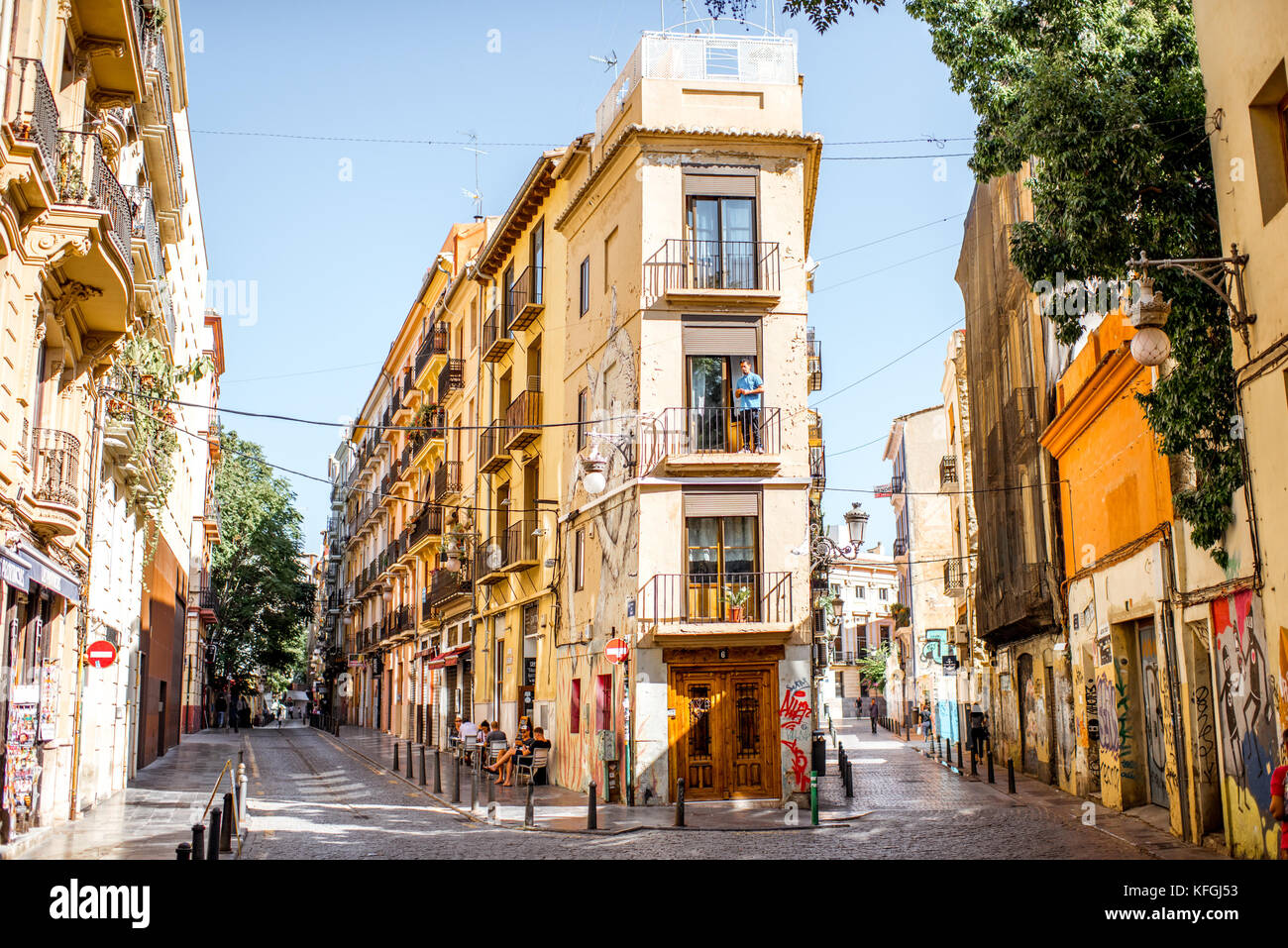La ciudad de Valencia en España Foto de stock