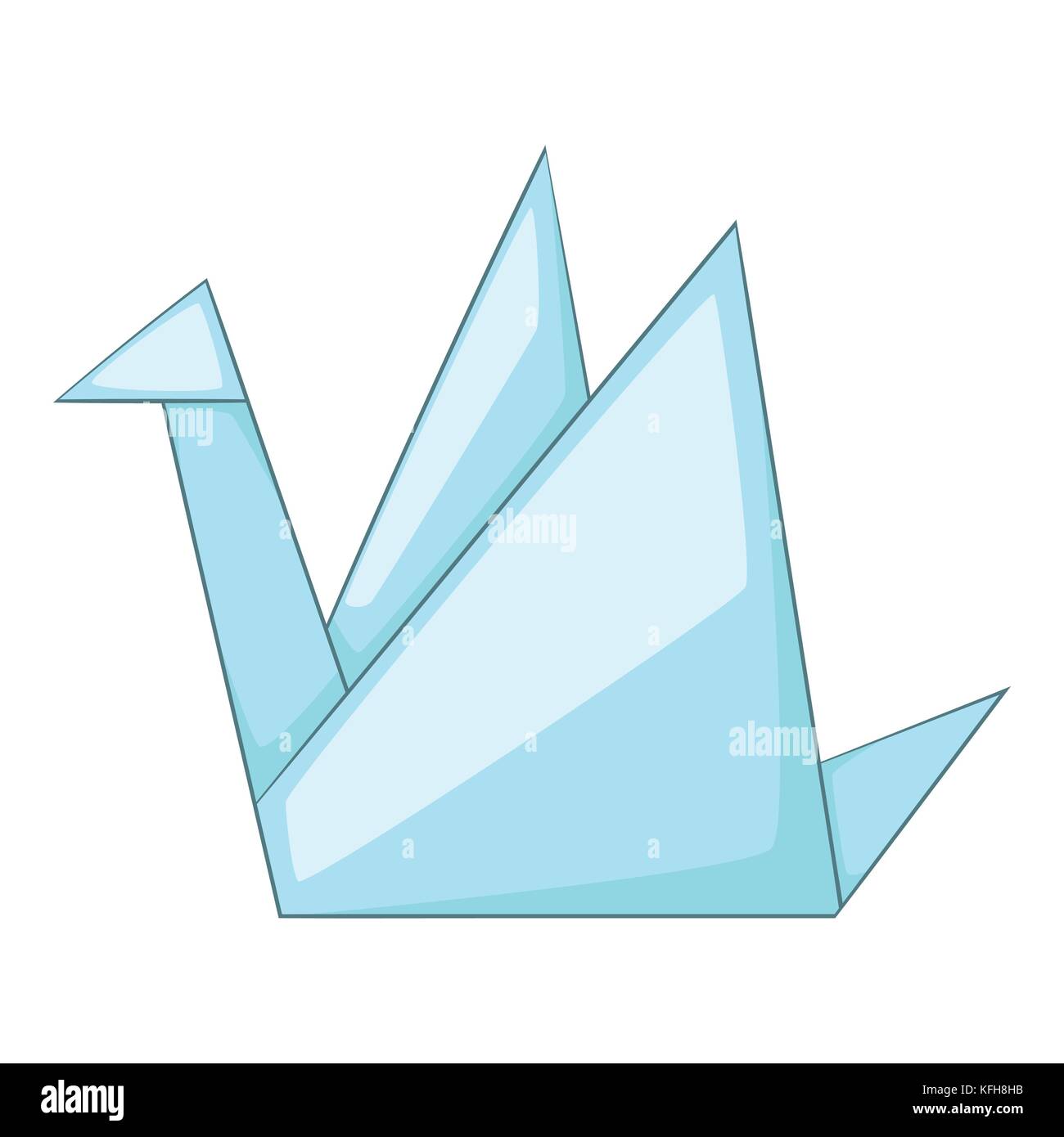 Icono de paloma de papel, estilo de dibujos animados Imagen Vector de stock  - Alamy