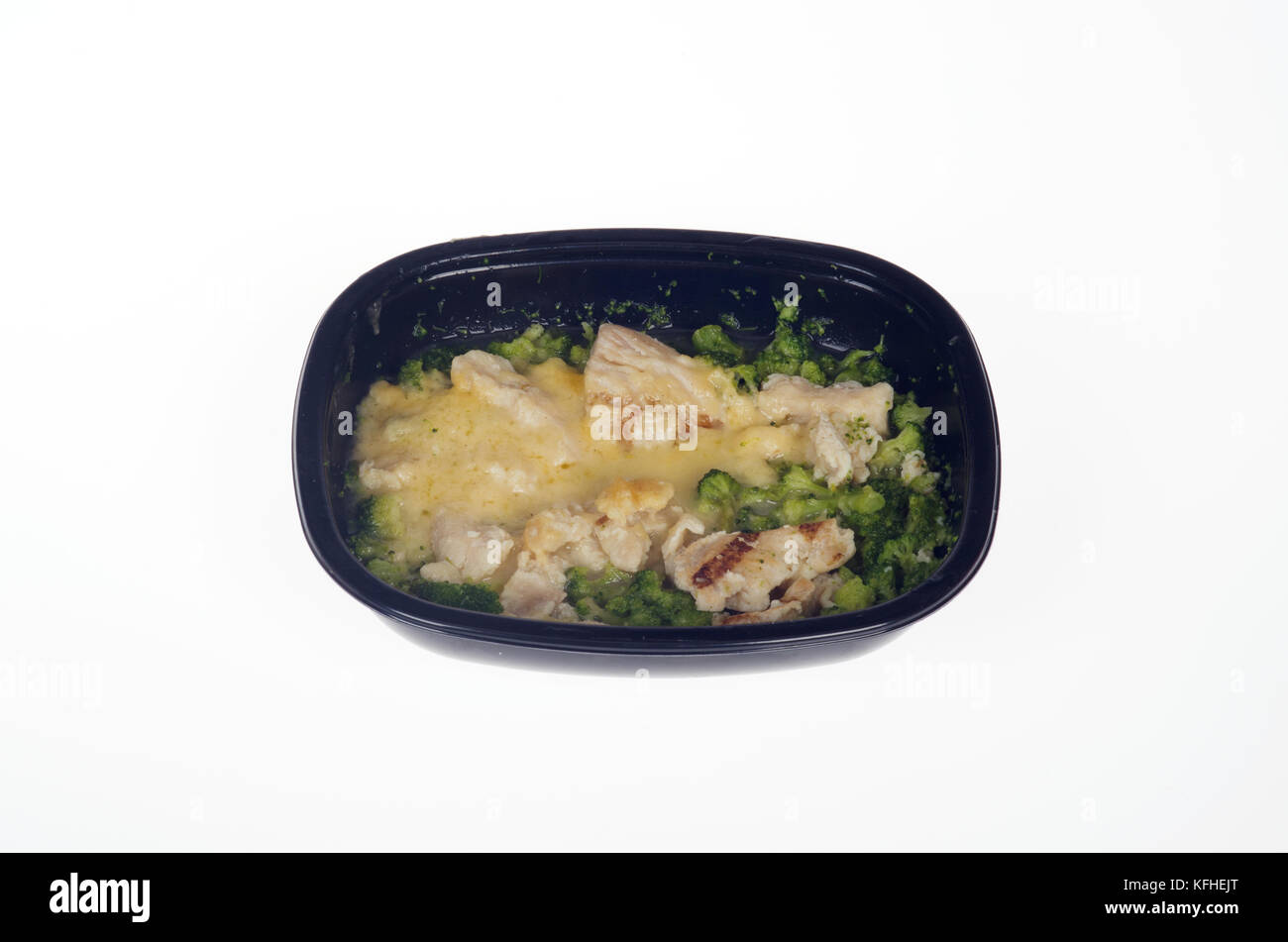 La dieta de Atkins Microwaved tv cena de pollo Foto de stock
