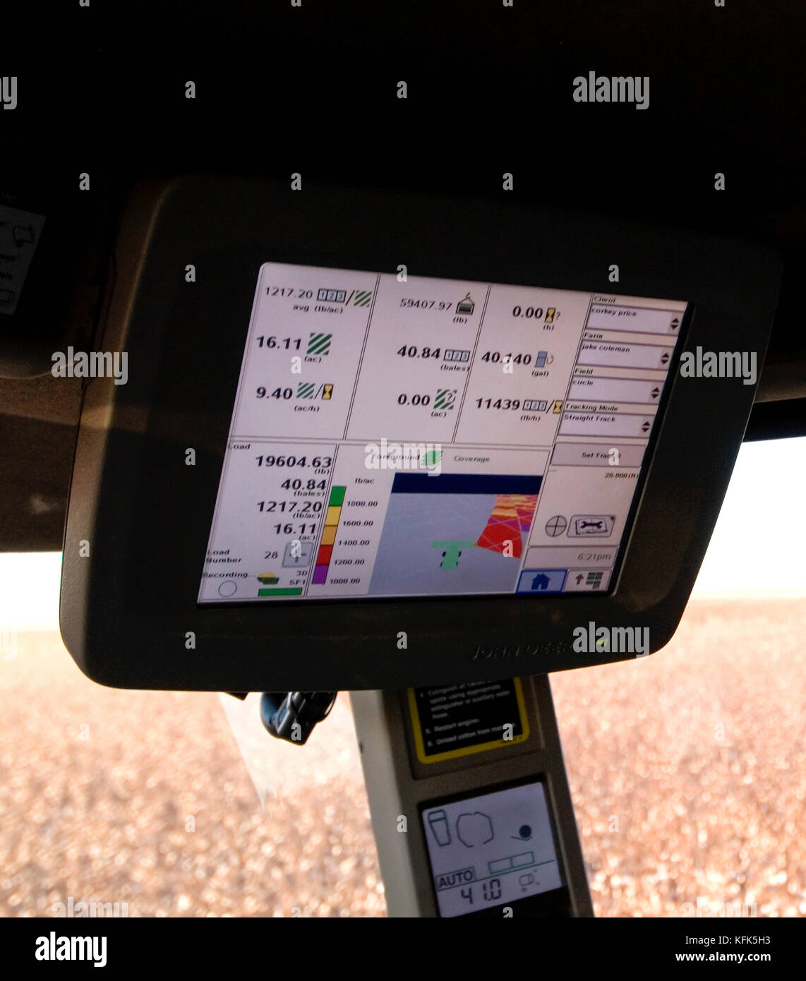 John Deere nueva cosechadora de algodón de 6 hileras que hace módulos