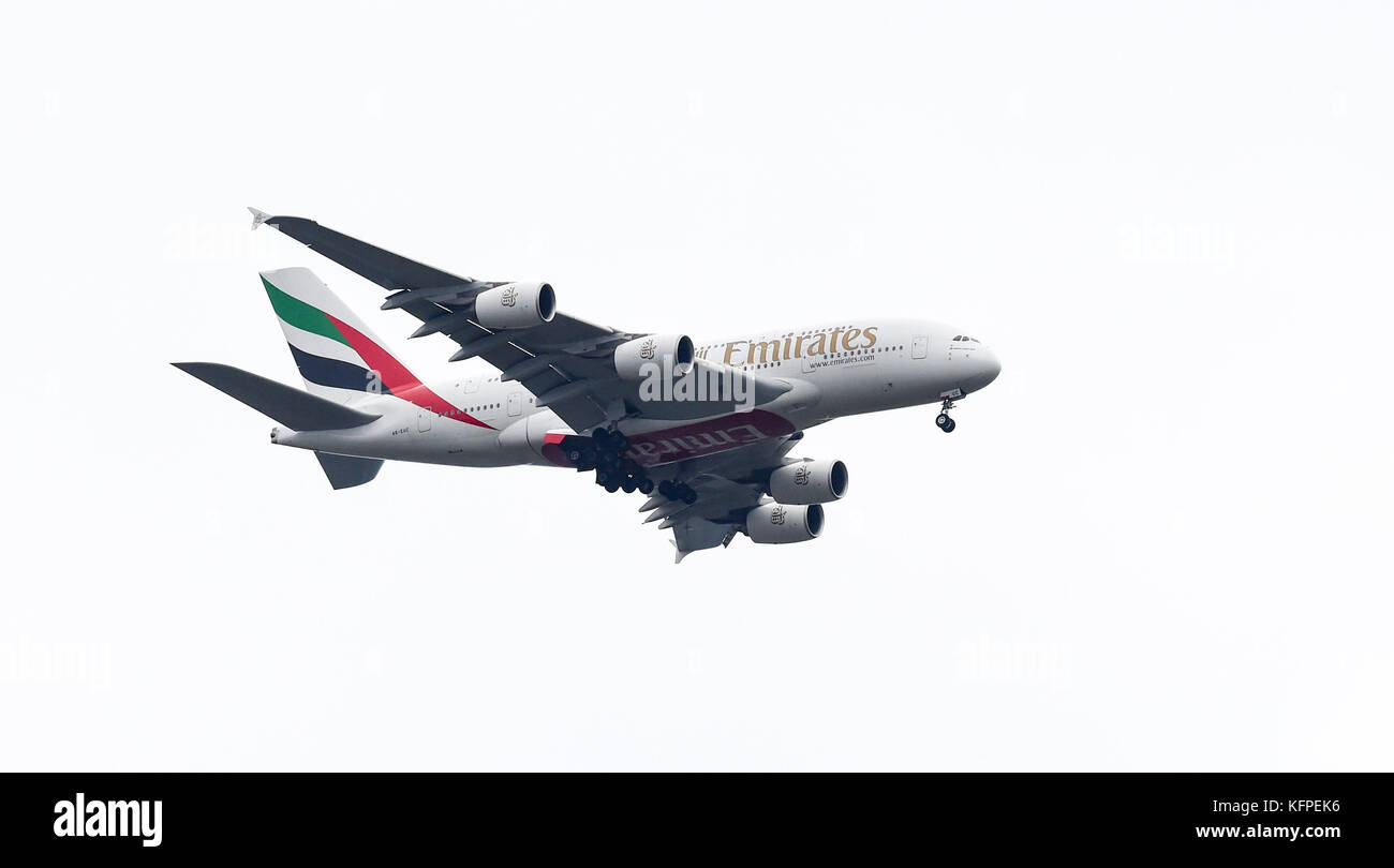 Emirates Airlines avión Foto de stock