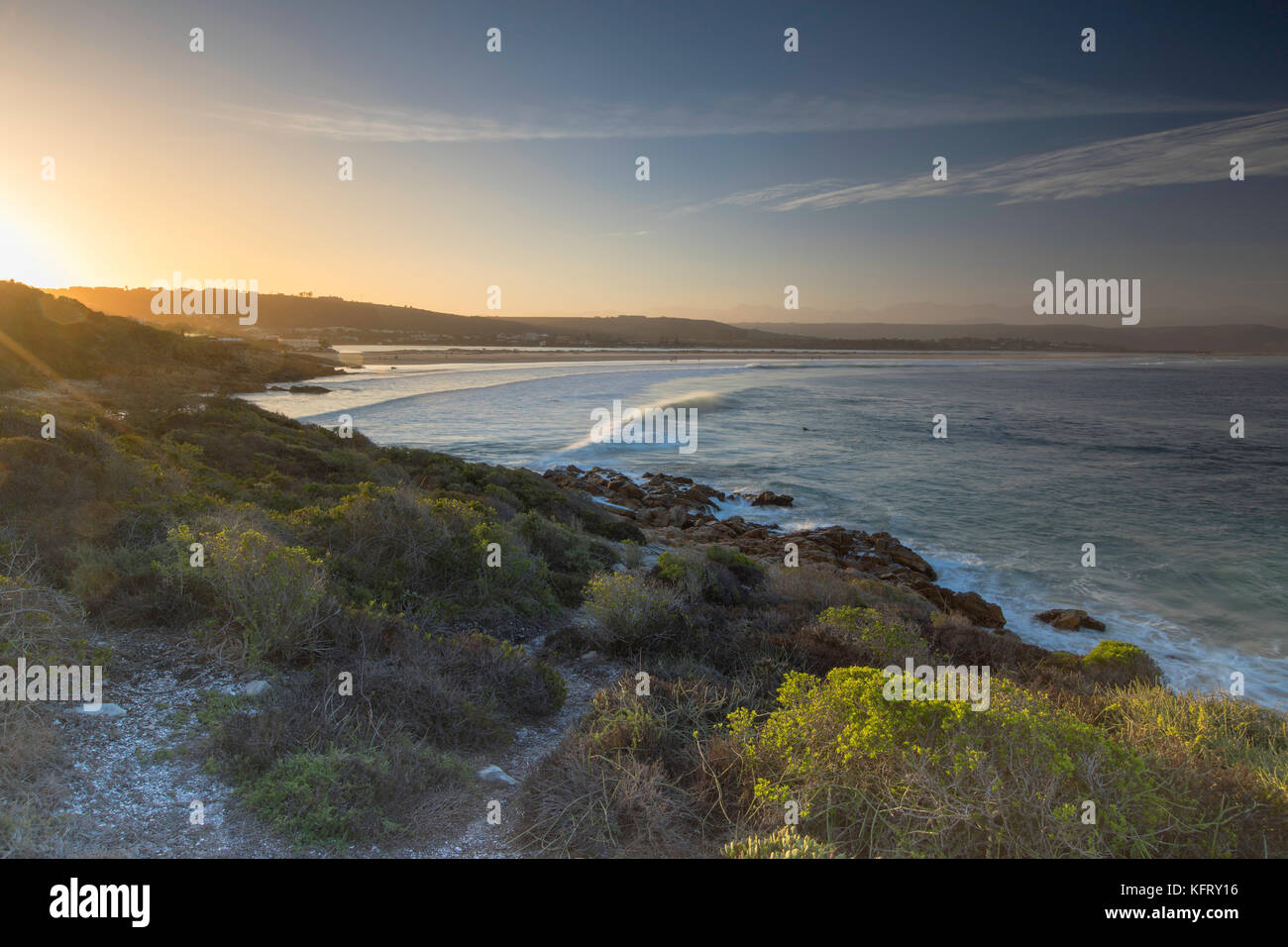 Lookout playa, Plettenberg Bay, Western Cape, Sudáfrica Foto de stock