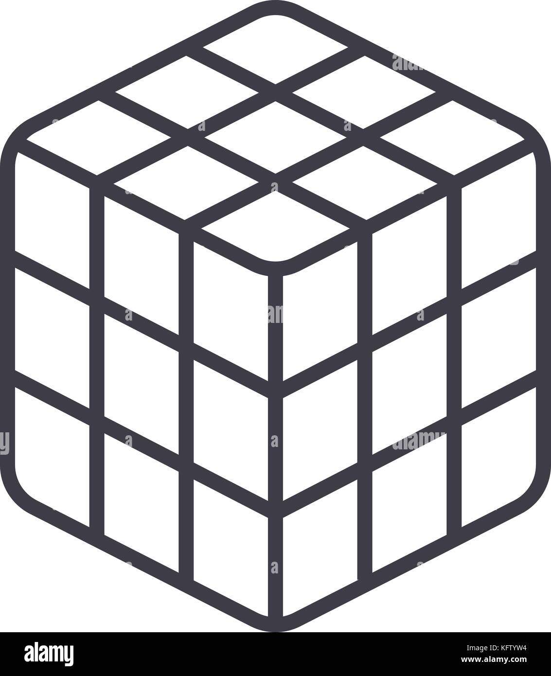 Силуэт кубик рубик для рисования 6 класс