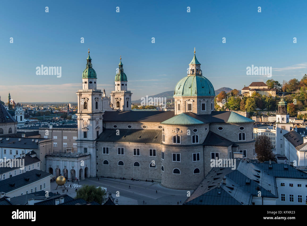 La catedral de Salzburgo, la ciudad de Salzburg, Salzburg, Austria Foto de stock