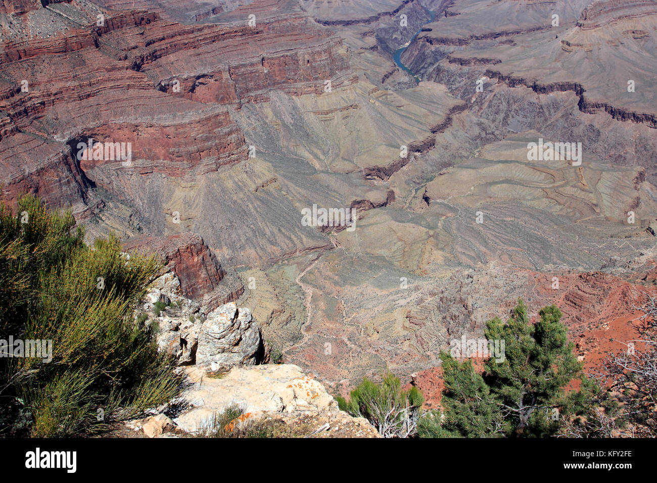 El parque nacional del Gran Cañón Arizona, EE.UU. Foto de stock