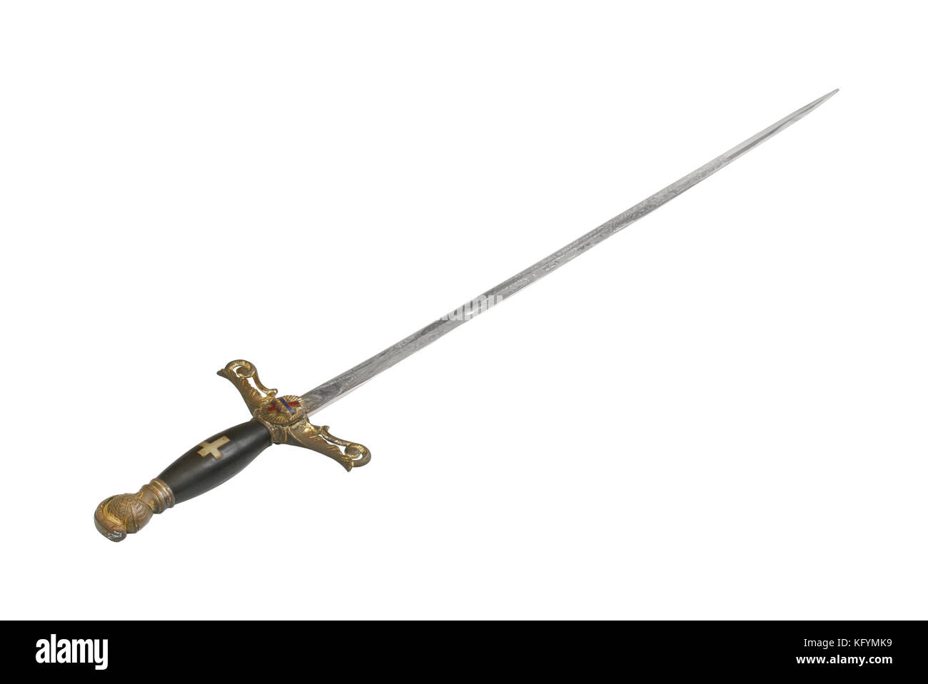(Freemasonic masónica) espada ceremonial. EE.UU. en el siglo XIX. Foto de stock