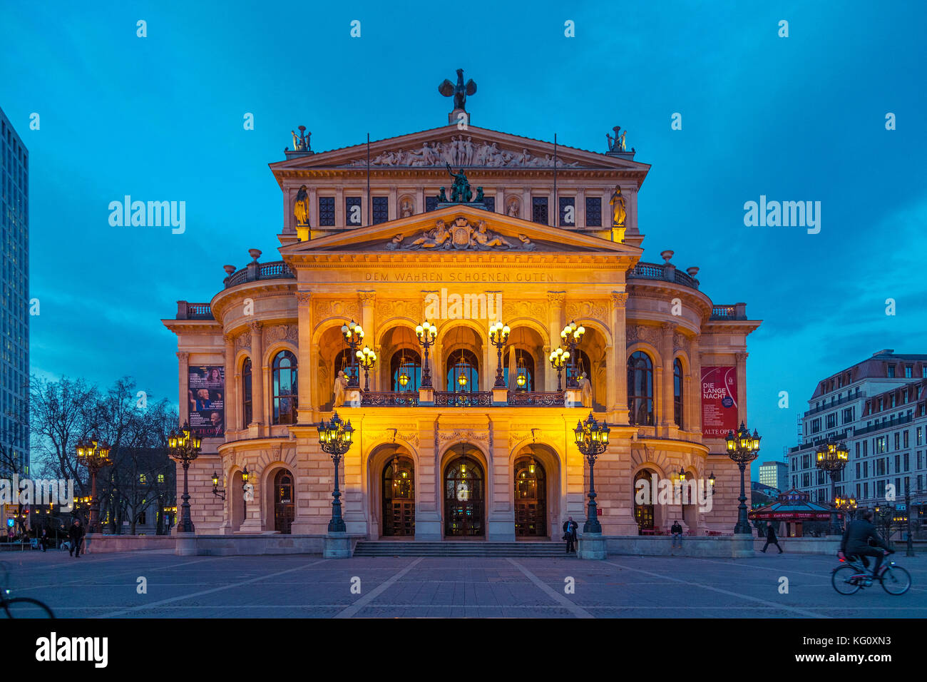 Frankfurt am Main, Hessen, Alemania : Alte Oper Foto de stock